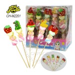 Customized Halal Cartoon Strawberry Watermelon Duck Giant Crab Shape Marshmallows with Heart Face and Twist Cotton Candy Sweets