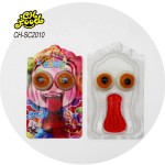 Wholesale Funny Clown Themed Gummy Candy Set with Novelty 3D Eyeball and Tongue Shapes Halal Sour Fruit Flavor Jelly Candy