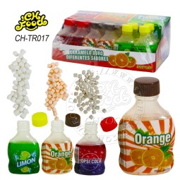 Custom Lemon Orange Cola Soda Flavor Tablet Candy Bottle Candy Toy for Kids