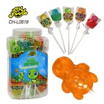 Wholesale Hot Selling Cartoon Marine Animal Crab Octopus Seahorse Turtle Shape Lollipop Hard Candy Sweets