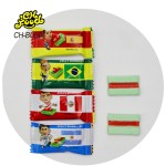 Wholesale Healthy Exotic Fruity Jelly Candy Kids'  Soft Sweets Classic Snack Watermelon Fruit Bubble Gum and Chewing Gum