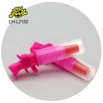 Wholesale and OEM Hot Selling Plastic Electric Light Gun Toys Lipstick Lollipop Hard Candy Sweets for Kids