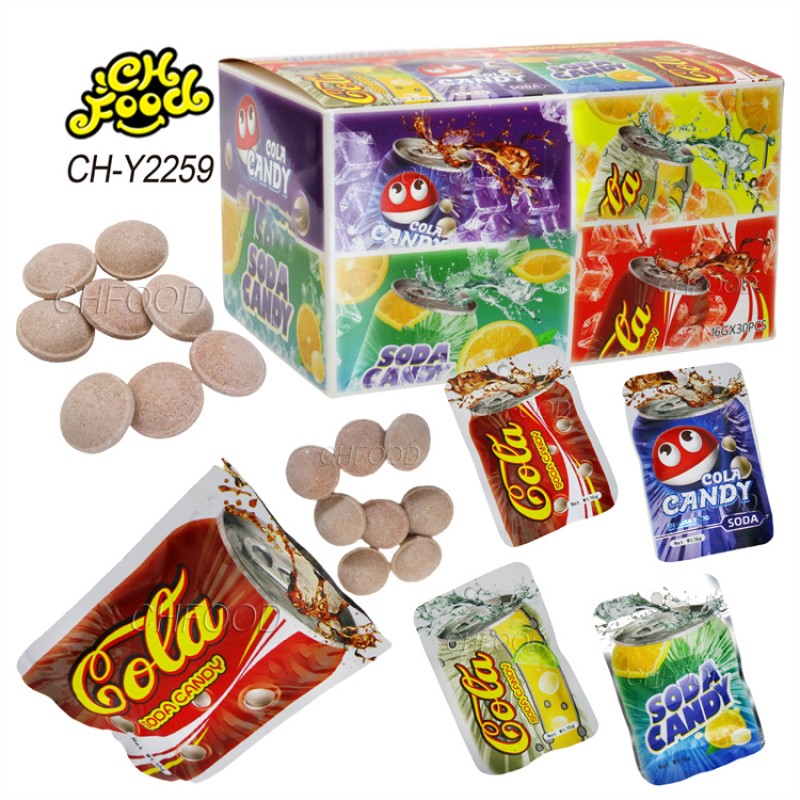 Hot Selling Good Taste Cola Soda Tablet Candy