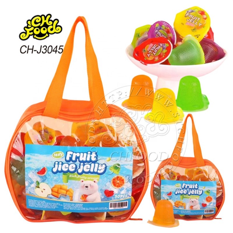 Fruit Jelly Soft Candy Halal Pudding Jelly Cup in Gift Bag Wholesale and OEM Candy Sweets for Kids