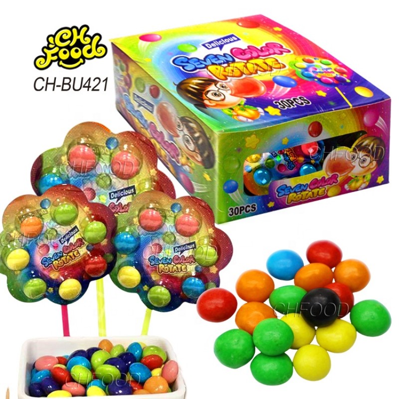 Wholesale Colorful Bubble Gum Ball Windmill Shape Toy Candy Halal Chewing Gum for Kids
