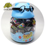 Halal Fruit Flavor Roll Gummy Candy in Glass Bear Bottle Factory  Wholesale and OEM Soft Candy Sweets for Kids