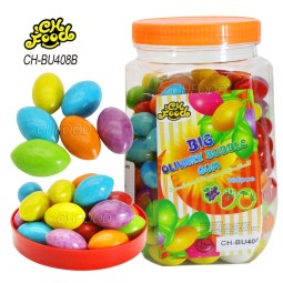 Manufacturer Wholesale OEM Fruit Flavor Big Olive Bubble Gum Halal Chewing Gum Candy Sweets