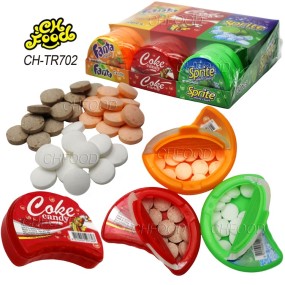 Three Flavor Tablet Candy in Plastic Box
