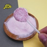 OEM Halal Strawberry Flavor Mini Flat Round Lollipop with Sour Powder Candy Custom Private Label Hard Candy Sweets for Kids