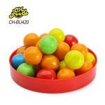 Manufacturer Wholesale OEM Fruit Flavor Multi-colored Ball Shape Bubble Gum Halal Chewing Gum Candy Sweets