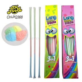 Low MOQ Wholesale and Custom Soda Cola Flavor Long Cc Stick Sour Powder Candy Sweets