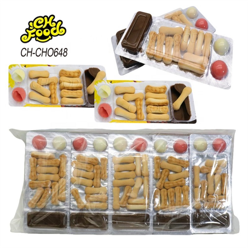 3 in 1 strawberry milk flavor chocolate jam with finger biscuits for kids halal food wholesale and OEM snack