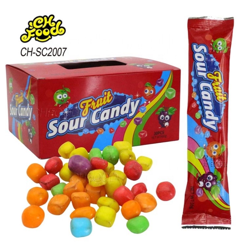 Colorful MIni Fruit Sour Candy Custom Halal Gummy Jelly Candy Sweets Factory Wholesale China Snack Food