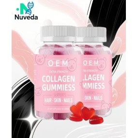 Collagen Gummies Manufacturer - Hair Skin Nails Growth Vitamin Biotin Custom