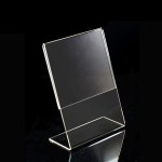 Acrylic Sign Holder Manufacturer - L Shape Menu Holder