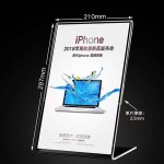 Acrylic Sign Holder Manufacturer - L Shape Menu Holder