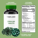 Spirulina Extract Tablets Factory - 250mg-500mg Green Powder Vitamin