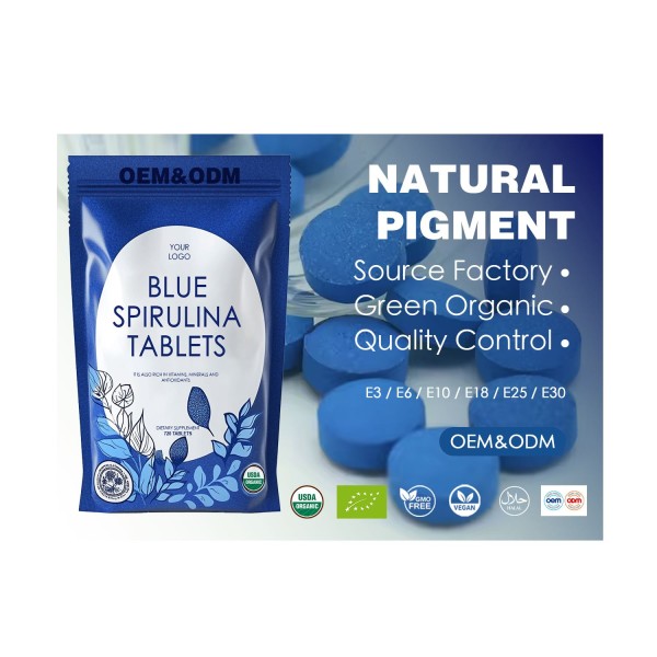 Spirulina Tablets Manufacturer - Organic Blue Phycocyanin Customizable