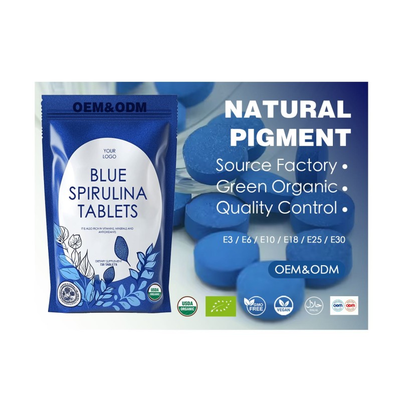 Spirulina Tablets Manufacturer - Organic Blue Phycocyanin Customizable