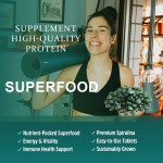 Spirulina Extract Tablets Factory - 250mg-500mg Green Powder Vitamin