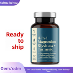 4-in-1 Turmeric Magnesium Glycinate Tablets for Adults Cross-Border Supplement Including Magnesium Glycinate and Turmeric