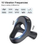 Men's Adult Butterfly Design Cock Ring Vibrator Delay Ejaculation Adult Sex Toy Rubber Male Products