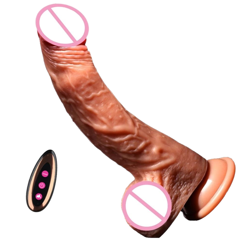 Real Skin Feel Female Masturbation Dildo Vibrator Big Penis Silicone Sex Toy with Liquid Silicone Material, Suitable for Women