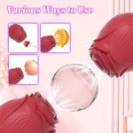 Mini Waterproof Rose Flower Clitoral Suction Vibrator Women's Nipple Breast Sucker Sex Toy Vibrating Clit Toy for Female