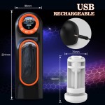 Fully Automatic Sucking Telescoping Masturbation Cup for Male 10 Frequency Vibration Masturbation Cup for Male Sex Toy