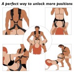 Sex Swing BDSM Sex Toy Set Bondage Restraint with Adjustable Waist Support Belt Adults Body Games Cooperation for Couples