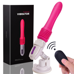 Fully Automatic Telescopic Masturbation Device Remote Control Cannon Suction Cup Dildo Sex Toy for Women Bead Stick Vibrator Toy