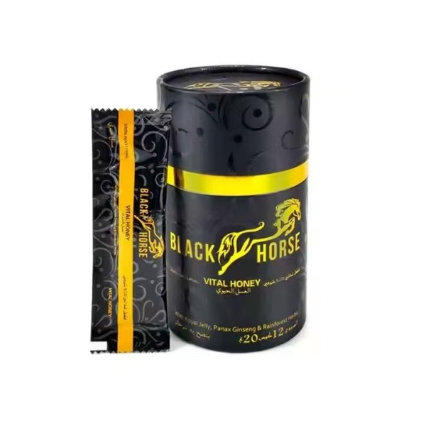 2025 Black-Horse 20g Men's Honey Wonderful Factory Wholesale Natural Sex Product with Customizable Small Packaging Box