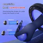 Men's LED Display Finger Masturbator Cup with Vibration Testicular Massager Sex Toys Box for Male Masturbation Stimulation
