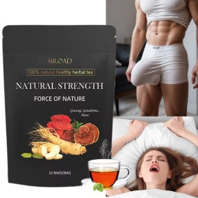 Natural Chinese Herbal Men's Vitality Energy Tea Maca Root Ginseng Wolfberry Fertility Tea Kidney Nourishing Detox Tea