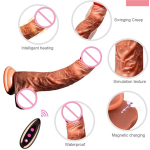 Real Skin Feel Female Masturbation Dildo Vibrator Big Penis Silicone Sex Toy with Liquid Silicone Material, Suitable for Women