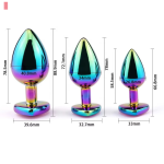 Heart Base Metal Anal Plug Stainless Beginner Butt Plug Masturbation Stimulator Tool Sex Massager Adult Sex Toys for Man Women