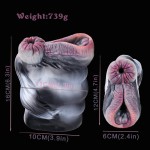 Fantasy Zebra Style Male Masturbator Artificial Vagina Anal Silicone Vaginal Pocket Pussy for Men Masturbator Cup Sex Toys