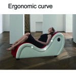2025 New Style White and Red PU Leather Making Love Position Lounge S Shape Sex Furniture Tantra Chair for Couples love Sofa