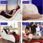 2025 New Style White and Red PU Leather Making Love Position Lounge S Shape Sex Furniture Tantra Chair for Couples love Sofa