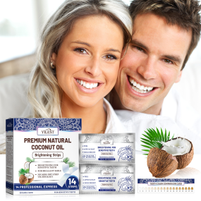 Yilest Coconut Mint Fresh Breath Whitening Brightening  Patches Cross-Border Whitening Strips Kit