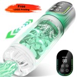 Fully Waterproof IPX7 Automatic Man Stroker Machines Vacuum Pump Thrusting Rotating Sucking Cup Electric Male Masturbators