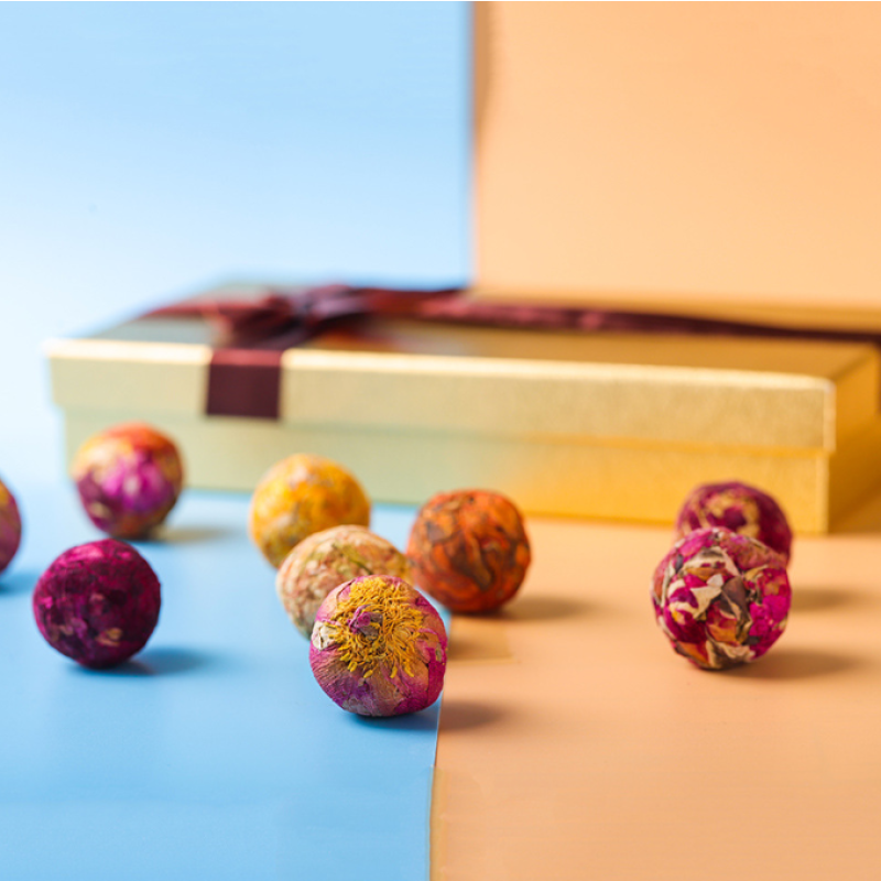 Black Teabags Supplier - Dragon Puer Blooming Ball