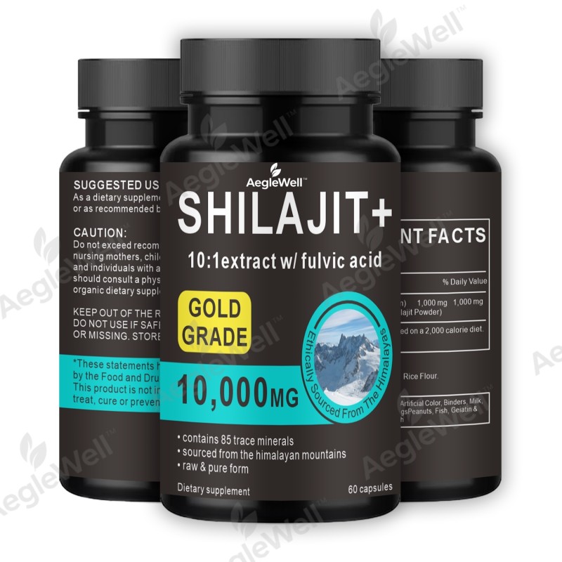 Aeglewell Private Label New Good Ready Formula Healthcare Energy Supplement Himalayan Shilajit Capsules