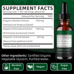 OEM Natural Lung Cleanse Detox Mullein Leaf Extract Drops Mullein Chlorophyll Liquid Supplement For Respiratory System Support