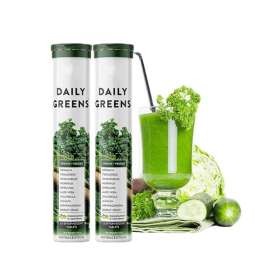 Super Green Daily Fruit and Vegetable Multivitamin Effervescent Tablets Adult Vitamins Supplement