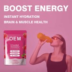 Factory Supply Food Grade Rsberry Electrolyte Powder Sugar Free Electrolytes to Support Hydration on Keto Diet & Party Recovery