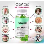 Organic Sea Moss Gummies 60 Gummies for Stronger Immune Gummy Vitamin Manufacturer