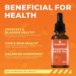 AegleWell Private Label Organic Pumpkin Seed Oil Extract Liquid Drops Hair Growth Serum for Men Women