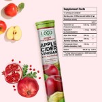 Private Label Organic Vegan Apple Vinegar Effervescent Tablets High Quality Apple Cider Vinegar Effervescent Tablet