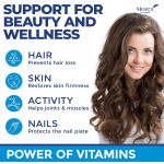 OEM/ODM Private Label Hair Vitamin Gummy Supplements Vegan Biotin Collagen Gummies with Biotin and Vitamin for Hair Skin Nails